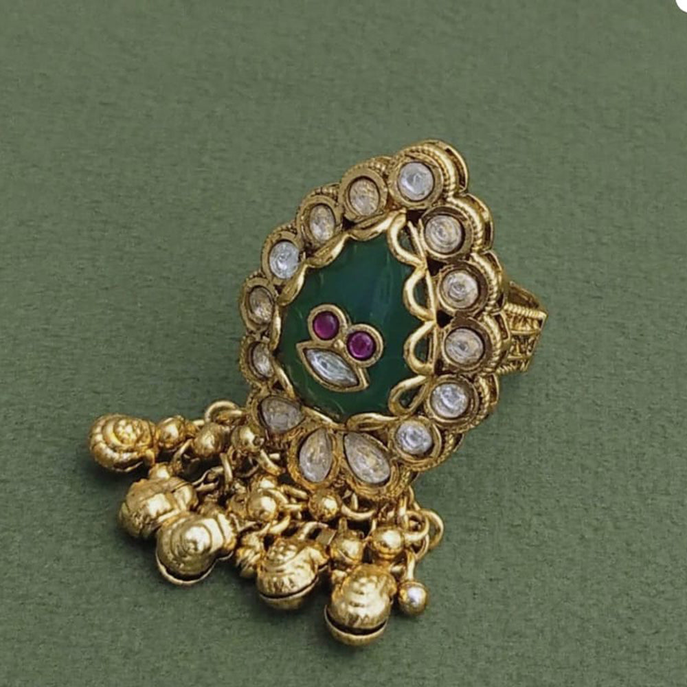 JCM Gold Plated Pota Stone Ring