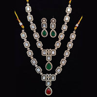 JCM Gold Plated Pota Stone Necklace Set