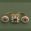 JCM Gold Plated Pota Stone Double Ring