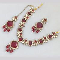 JCM Gold Plated Pota Stone Necklace Set