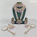 JCM Gold Plated Crystal Pearl And Beads Bridal Set