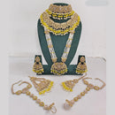 JCM Gold Plated Crystal Pearl And Beads Bridal Set
