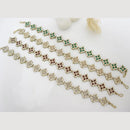 JCM Stylish Crystal Stones and Pearls Sheeshphool 