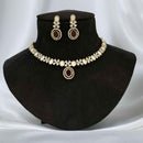 JCM Polki Kundan And American Diamond Necklace Set