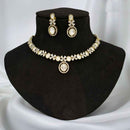 JCM Polki Kundan And American Diamond Necklace Set