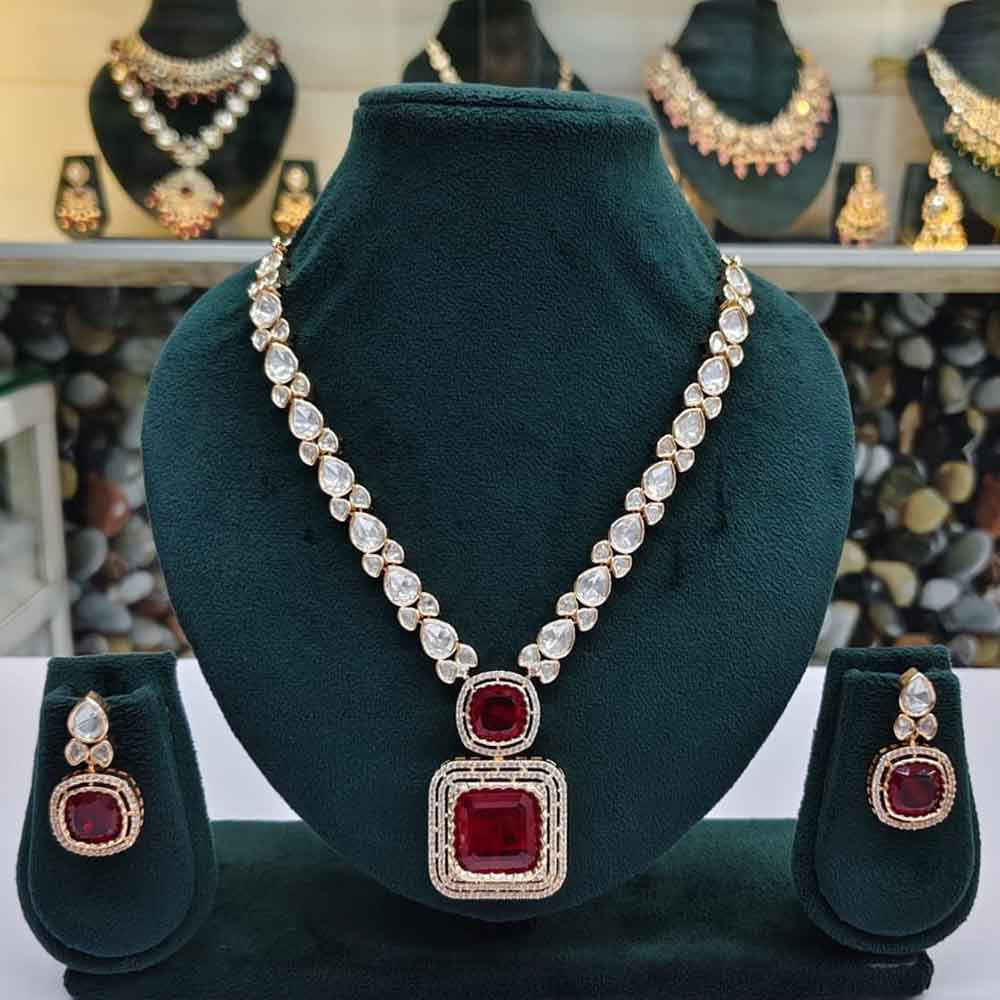 JCM Polki Kundan Necklace Set