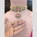 JCM Polki Kundan And Beads Choker Necklace Set 