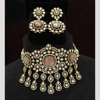 JCM Polki Kundan Choker Necklace Set