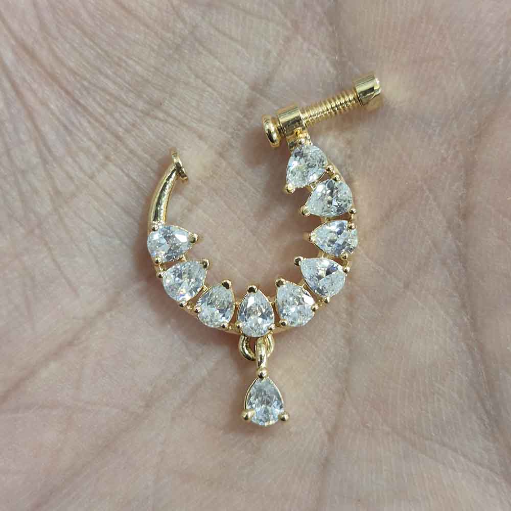 JCM Crystal Stone Nose Ring