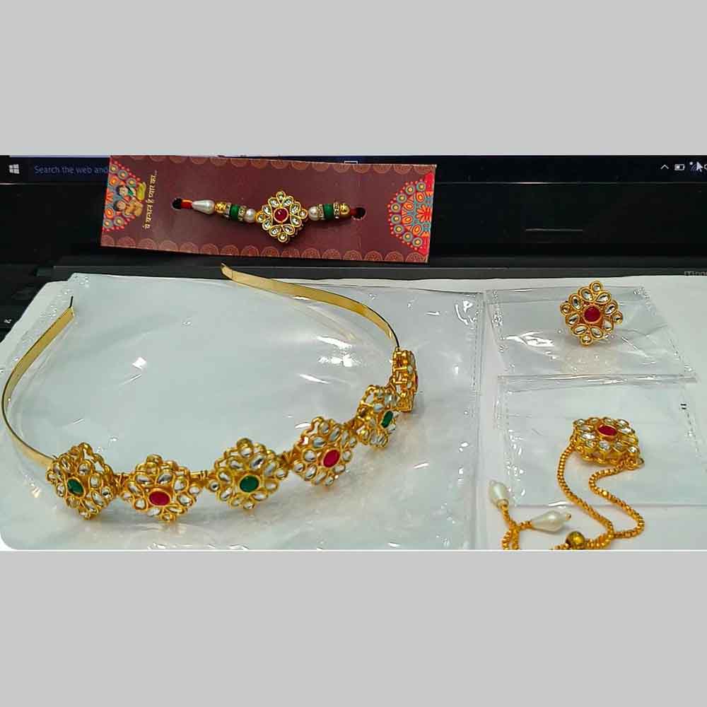JCM Kundan Stone Combo Set