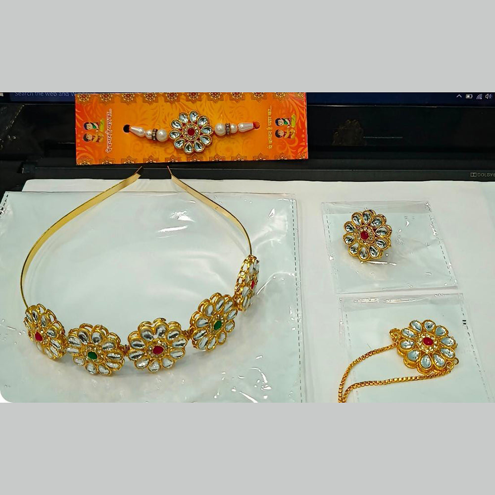 JCM Kundan Stone Combo Set