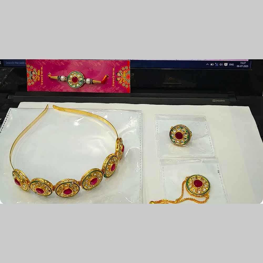 JCM Kundan Stone Combo Set