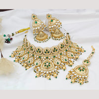 JCM Pota Stone And Pearl Beads Choker Necklace Set