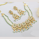 JCM Kundan And Pota Stone Beads Choker Necklace Set 