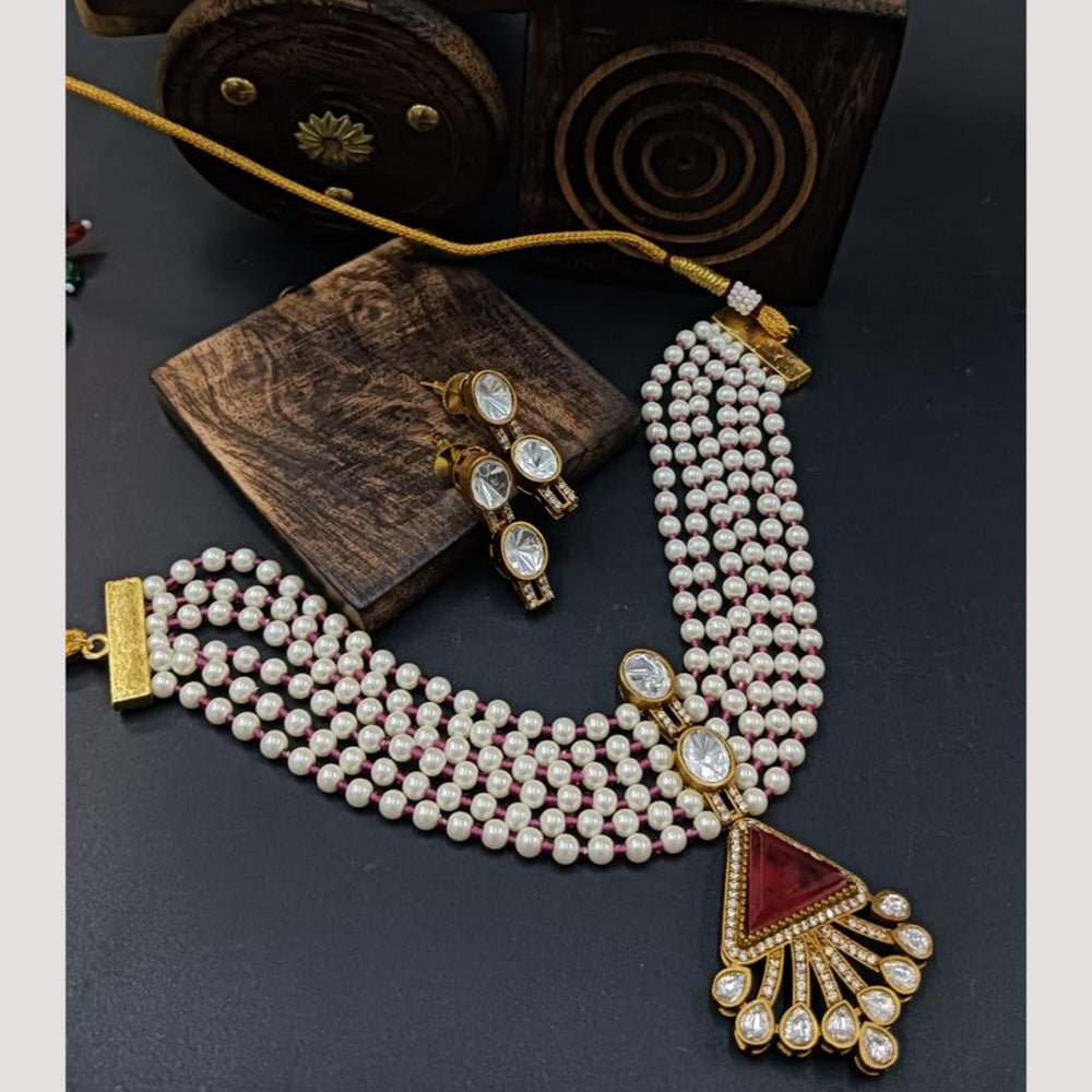 JCM Polki Kundan Necklace Set