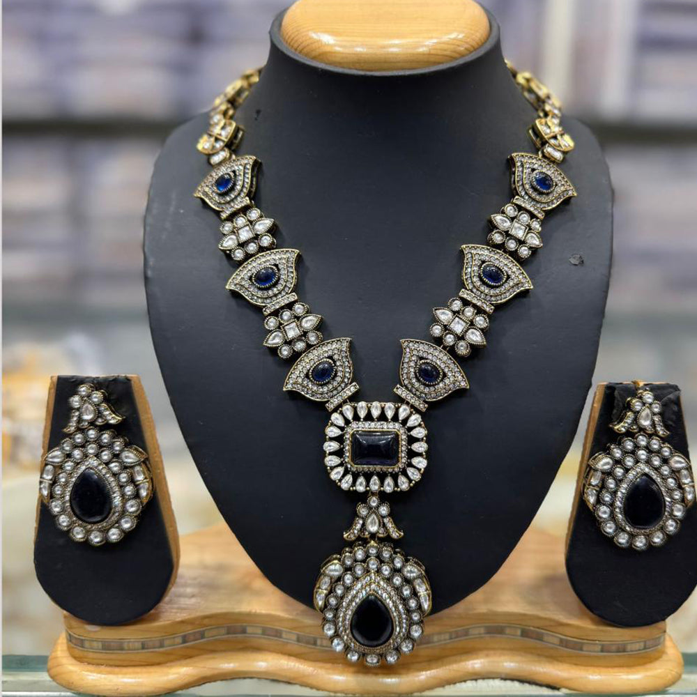 JCM Kundan Stone Necklace Set