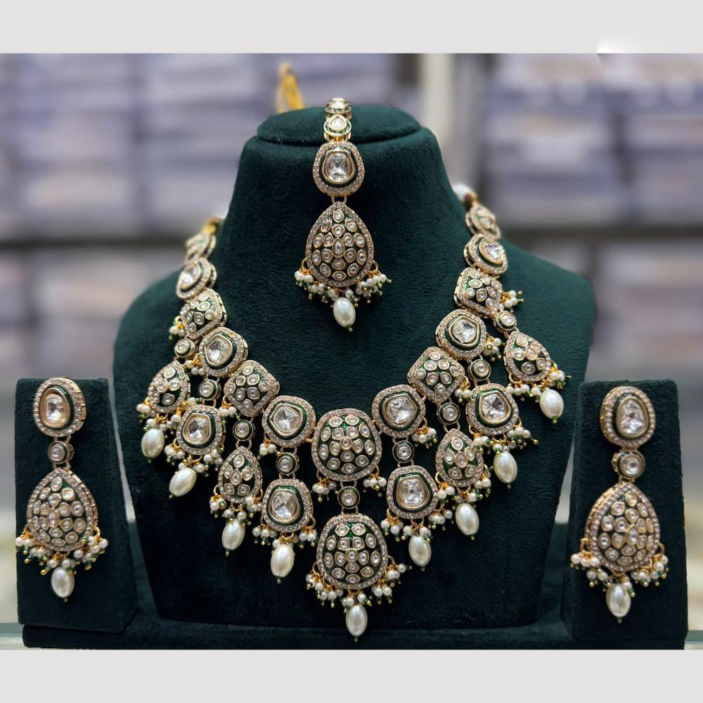 JCM Traditional Kundan Beads Set – Ideal for Weddings, Parties & Celebrations