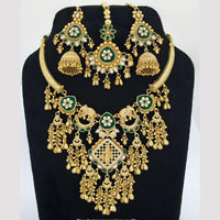 JCM Heritage Pota Stone Necklace – Gold-Plated Shri Krishna Necklace  Set