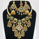 JCM Heritage Pota Stone Necklace – Gold-Plated Shri Krishna Necklace  Set