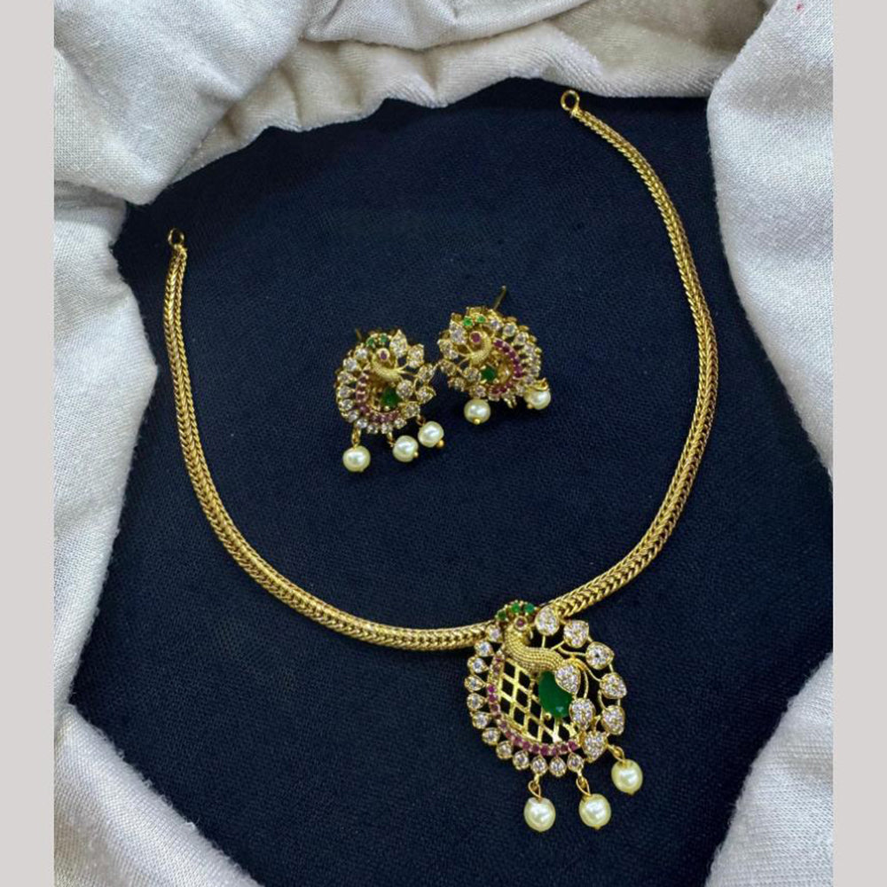 Jcm Elegant Sparkle Austrian Stone Pearls And Beads Necklace Set