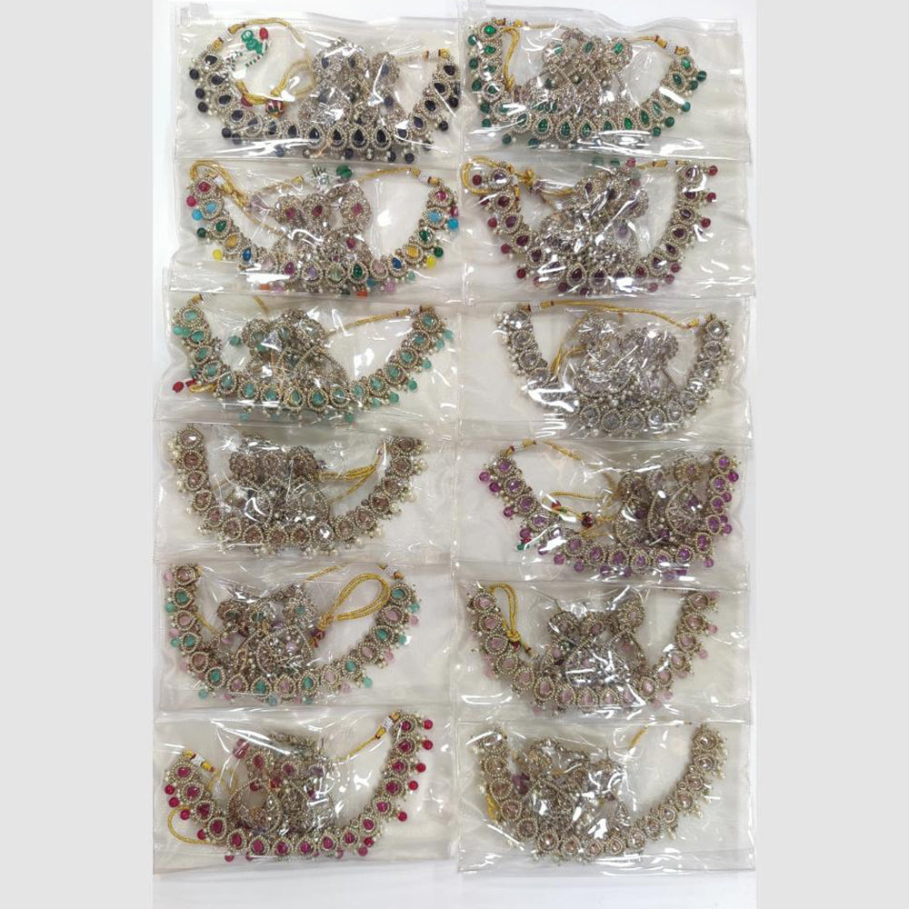JCM Indian Ethnic Necklace Set – Austrian Crystals, Stylish & Elegant
