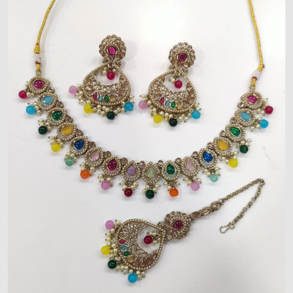 JCM Indian Ethnic Necklace Set – Austrian Crystals, Stylish & Elegant