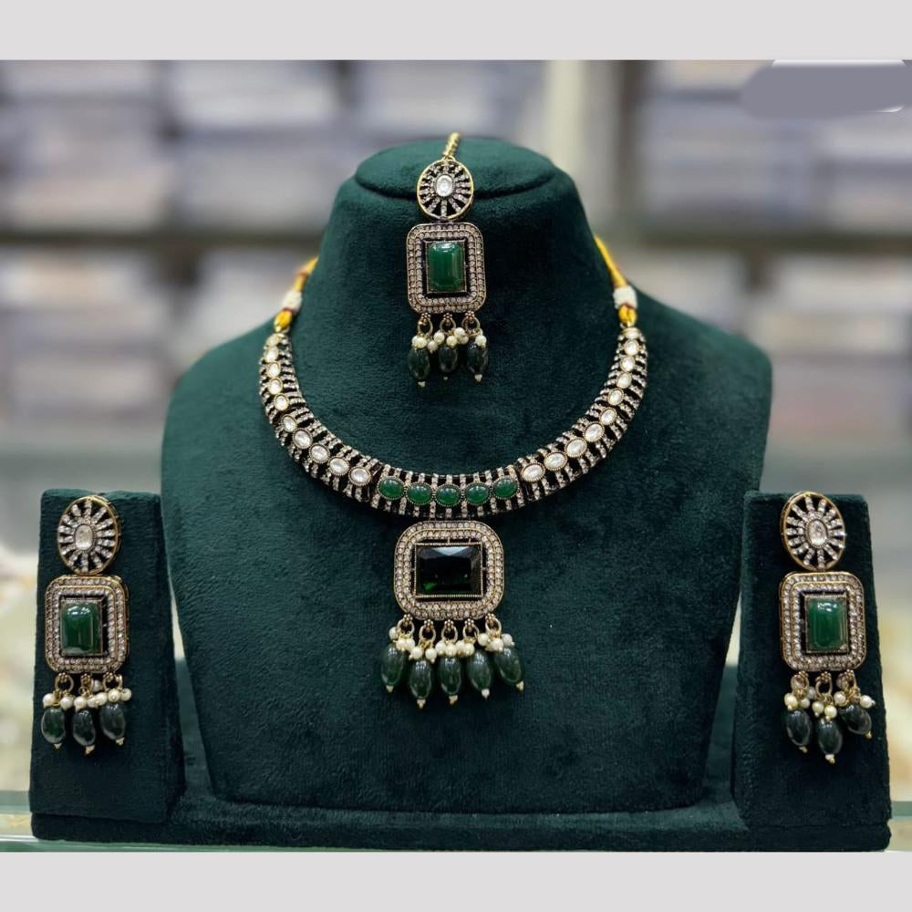 JCM Noor-e-Nazakat Midnight Stone Necklace Set