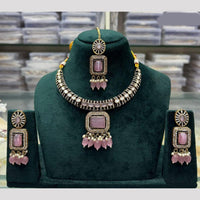 JCM Noor-e-Nazakat Midnight Stone Necklace Set