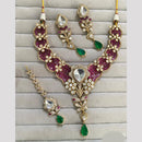 JCM The Jewel of Timeless Beauty Polki Kundan Stone Necklace Set