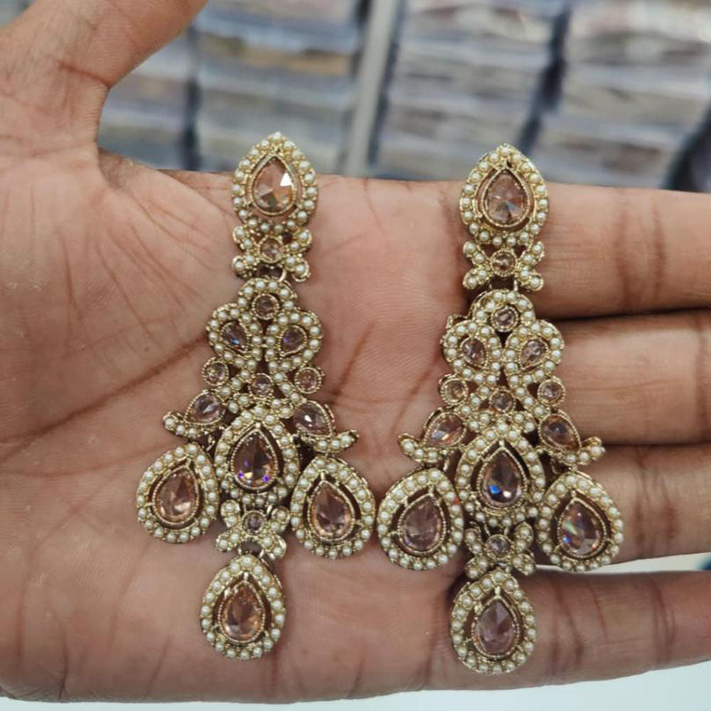 JCM Jewellery  Lightweight  Crystal Stone Dangler Earrings for Party