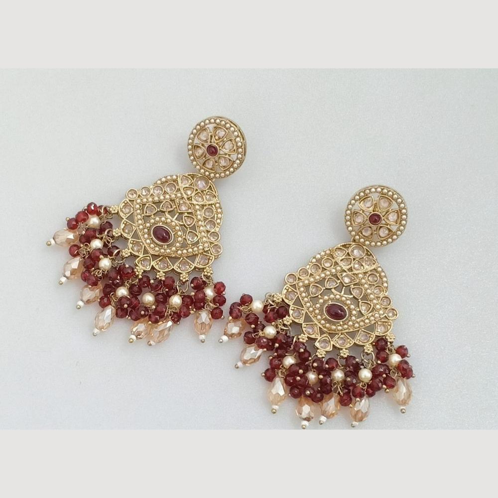 JCM Jewellery Signature Austrian Stone with Beads Layered Earrings
