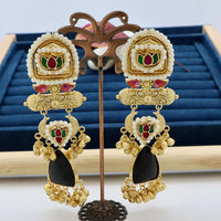 JCM Jewellery Heritage Monalisa Stone Long Dangler Earrings For Traditional & Western Wear