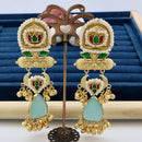 JCM Jewellery Heritage Monalisa Stone Long Dangler Earrings For Traditional & Western Wear