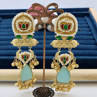 JCM Jewellery Heritage Monalisa Stone Long Dangler Earrings For Traditional & Western Wear