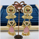 JCM Jewellery Heritage Monalisa Stone Long Dangler Earrings For Traditional & Western Wear