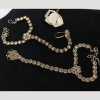 JCM Antique Floral Motifs Kundan Hand Harness
