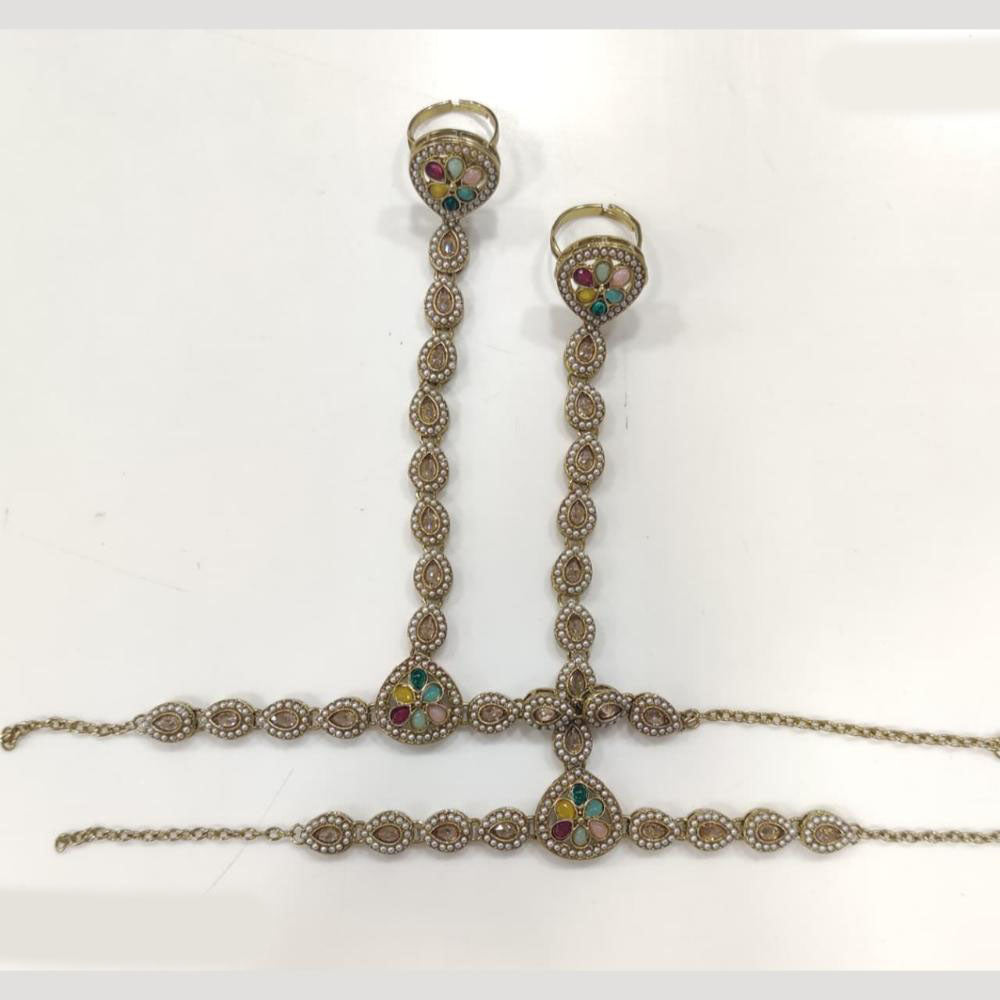 JCM Antique Hand Harness Set with Dual Ring Chains