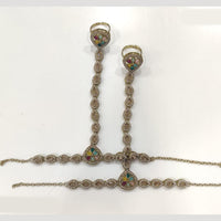 JCM Antique Hand Harness Set with Dual Ring Chains