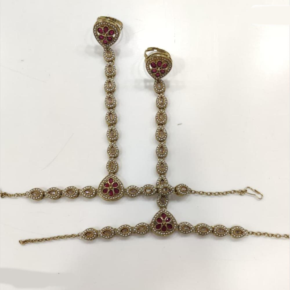JCM Antique Hand Harness Set with Dual Ring Chains
