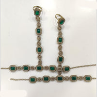 JCM Antique Hand Harness Set with Dual Ring Chains