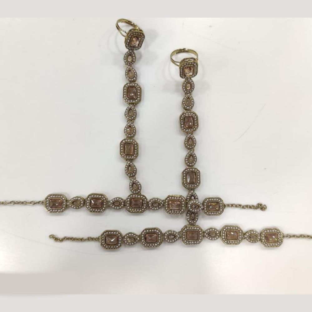 JCM Antique Hand Harness Set with Dual Ring Chains