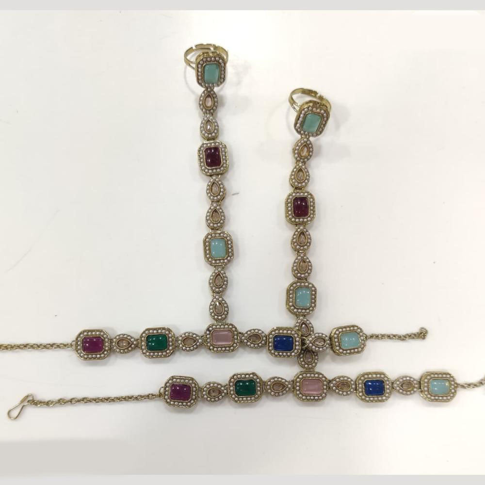 JCM Antique Hand Harness Set with Dual Ring Chains