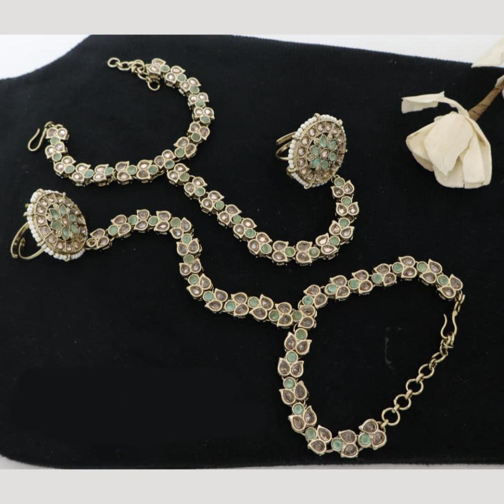 JCM Antique Hand Harness Set with Dual Ring Chains