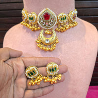 JCM Timeless Elegant Pota Stone And Pearl Necklace Set