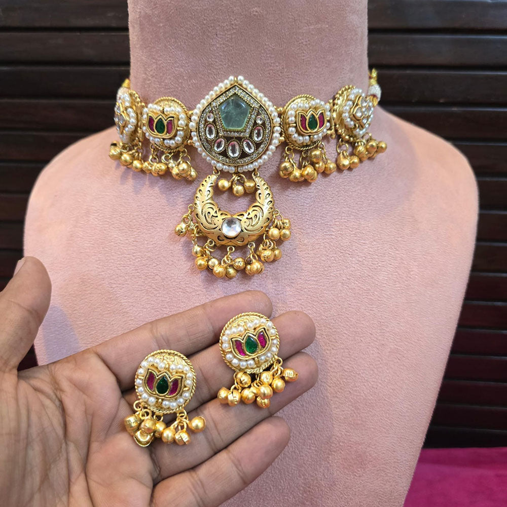 JCM Timeless Elegant Pota Stone And Pearl Necklace Set