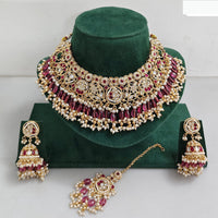 JCM Premium Pota Stone Pearl And Beads Necklace Set