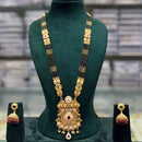 JCM Royal Pota Stone Black Beads Meenakari Pattern Mangalsutra Set