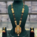 JCM Royal Pota Stone Black Beads Meenakari Pattern Mangalsutra Set