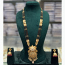 JCM Royal Pota Stone Black Beads Meenakari Pattern Mangalsutra Set