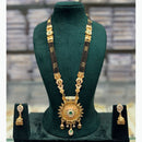 JCM Royal Pota Stone Black Beads Meenakari Pattern Mangalsutra Set